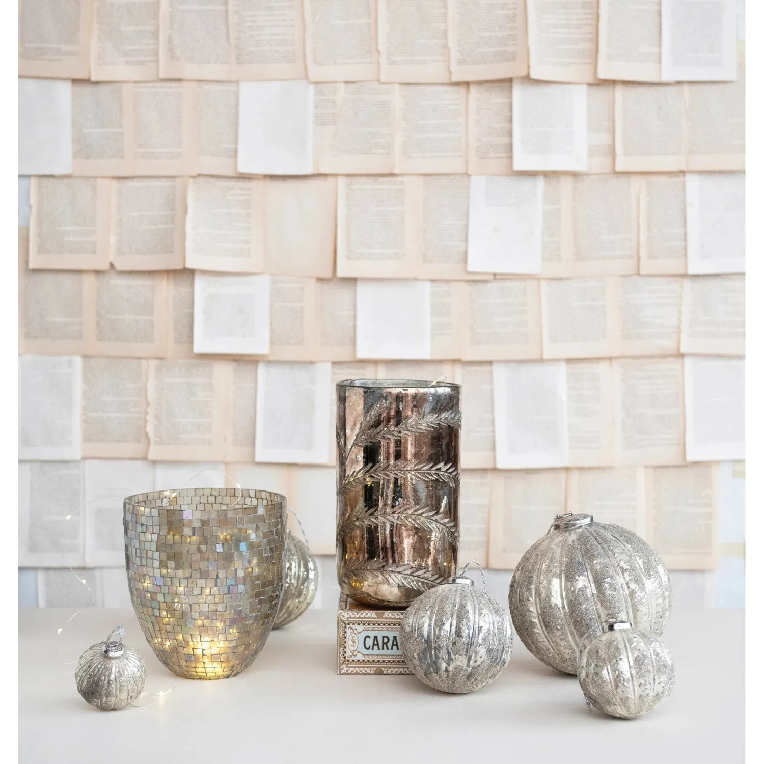ETCHED MERCURY VASE