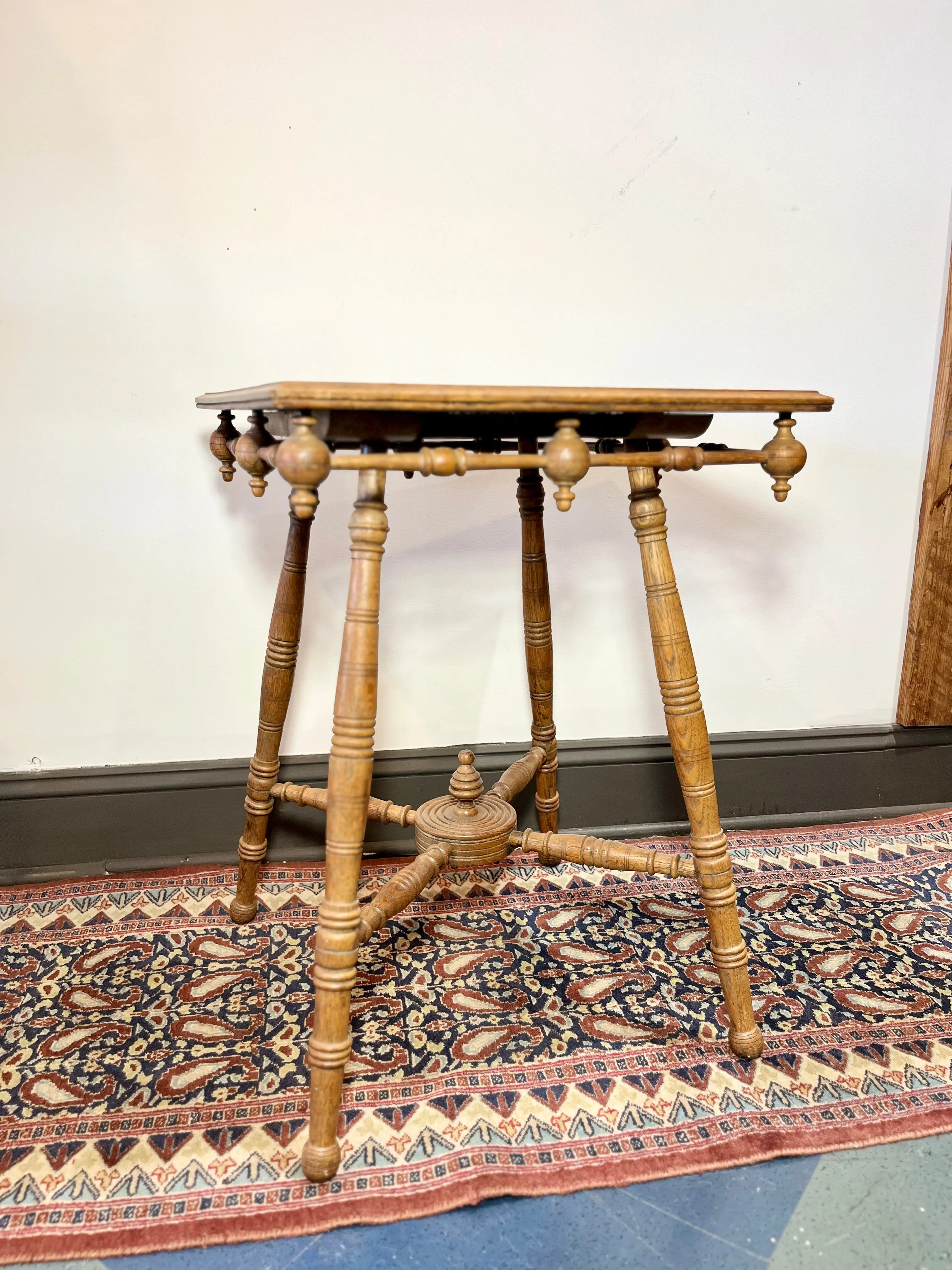 Vintage Carved Wood Parlor Table